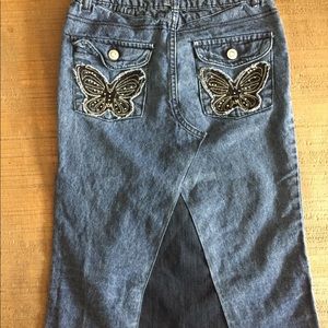Girls size 12 denim skirt